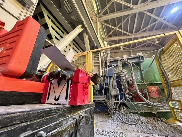 Equipo de Metal Welding Varas instalado en planta minera